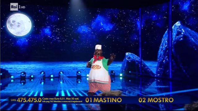 Il cantante mascherato 24 gennaio diretta - Il duello finale tra il mastino napoletano e il mostro