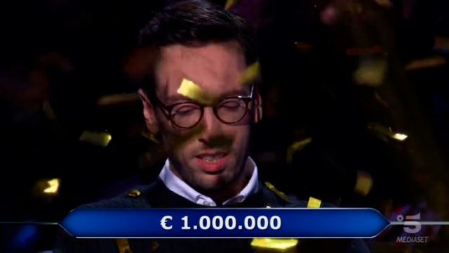 Chi vuol essere milionario diretta 29 gennaio - Enrico Remigio vince un milione di euro