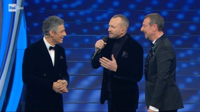 Sanremo 2020 diretta quinta serata 8 febbraio - Biagio Antonacci Fiorello e Amadeus