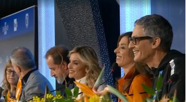 Sanremo 2020 seconda serata 5 febbraio - Conduttrici Emma D'Aquino, Laura Chimenti e Sabrina Salerno