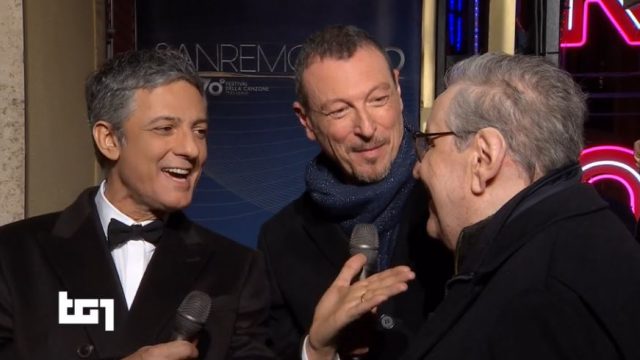 L'anteprima di Amadeus e Fiorello con Vincenzo Mollica - Fiorello apre Sanremo 2020 vestito da sacerdote