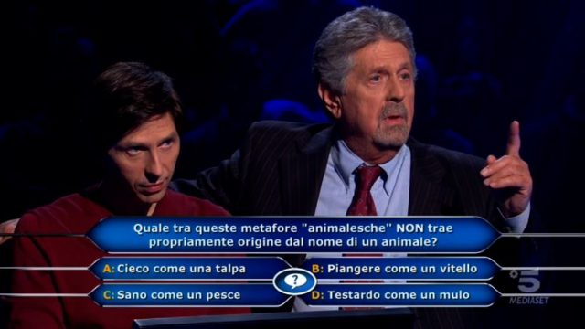 Chi vuol essere milionario diretta 12 febbraio - Il padre Claudio aiuta Alessandro Limiroli