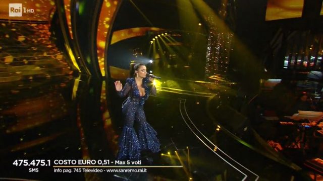 Elettra Lamborghini canta musica e il resto scompare