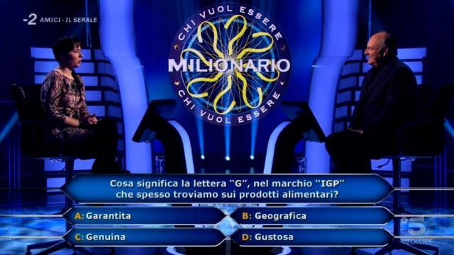 Chi vuol essere milionario diretta 26 febbraio - Seconda domanda Laura Leonardi