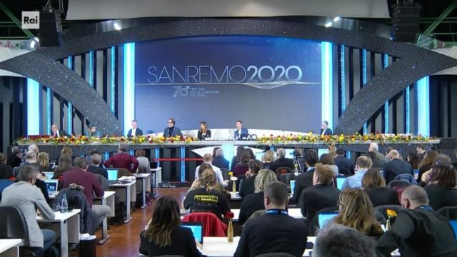 Sanremo 2020 conferenza stampa 8 febbraio diretta platea