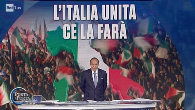Speciale Tg1 Italia tutti a casa - Giorgino sostituisce Vespa in quarantena