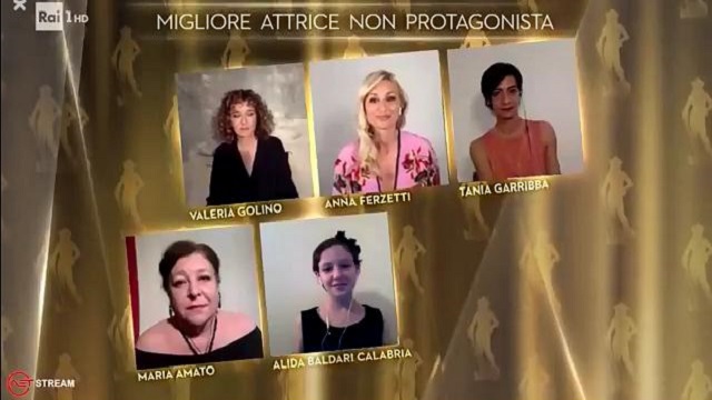 David di Donatello 2020 diretta 8 maggio attrice