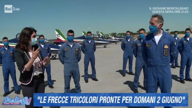 Le Frecce Tricolori a Pratica Di Mare