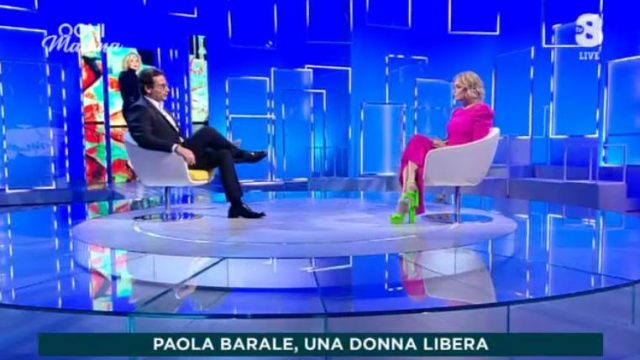 Paola Barale ospite di Ogni mattina su Tv8