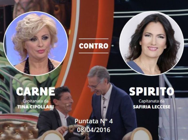 ciao darwin tina cipollari safiria leccese capisquadra 8 aprile 2016