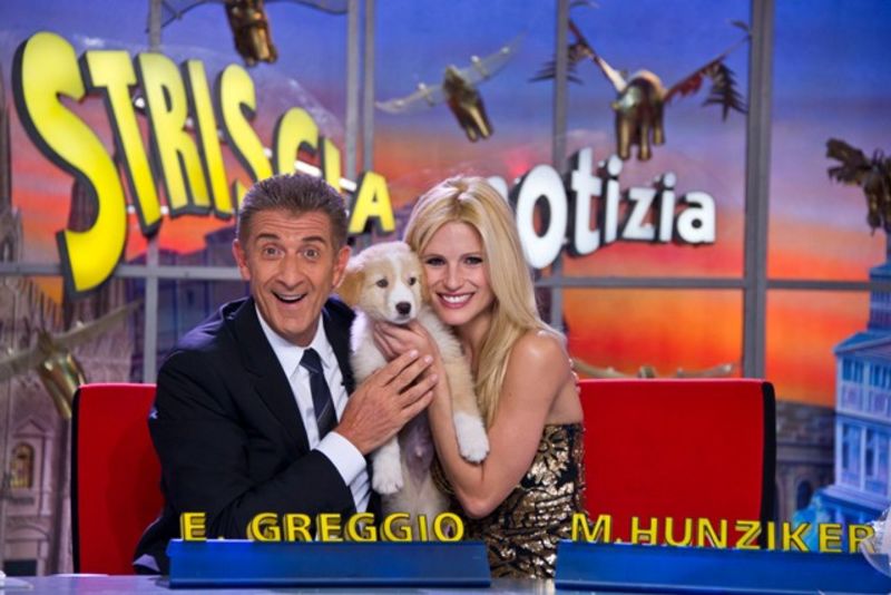 ezio greggio michelle hunziker spread striscia la notizia