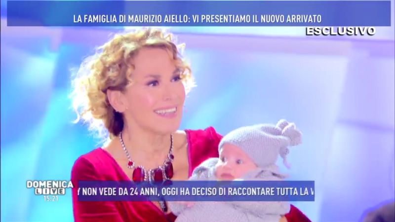 domenica live maurizio aiello figlio