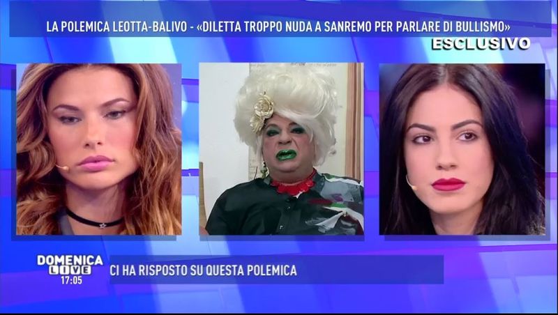 domenica live polemica leotta