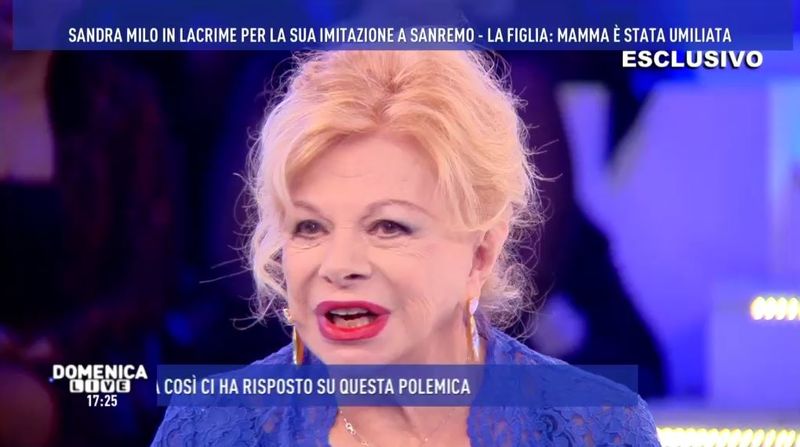 domenica live sandra milo contro virginia raffaele