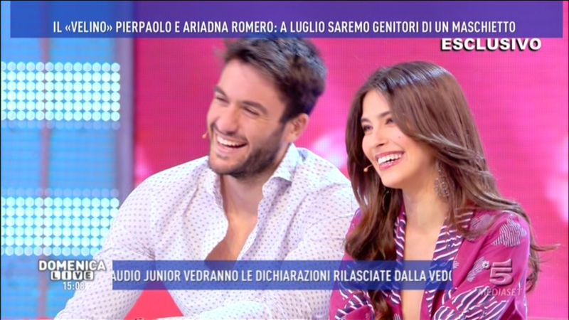 domenica live velino pierpaolo e ariadna romero