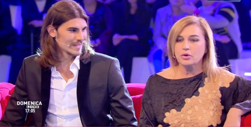 Domenica Live lory del santo con marco