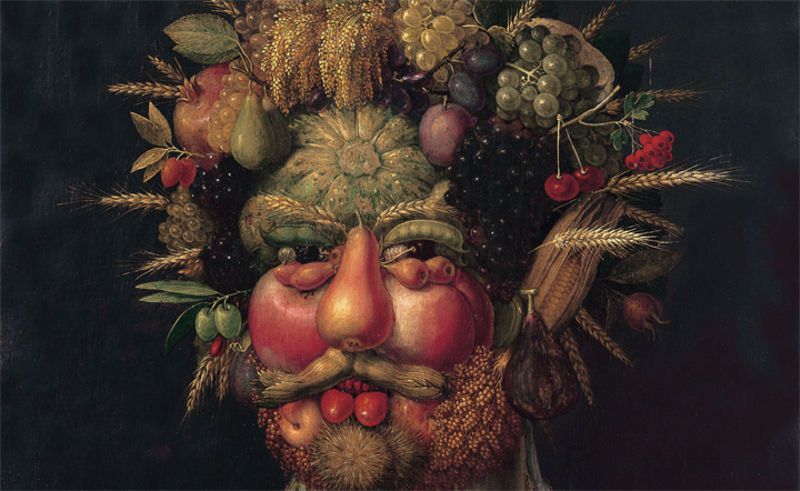 Le quattro stagioni arcimboldo art buffet