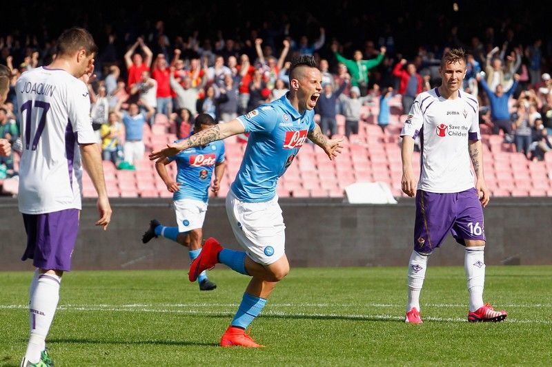 napoli fiorentina diretta live marek hamsik