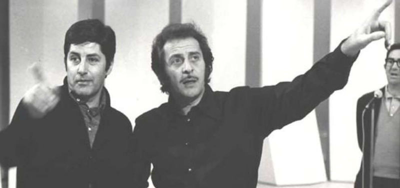 Antonello Falqui con Domenico Modugno