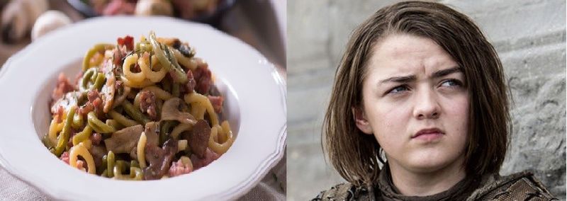 Arya Stark Gramigna con funghi e salsiccia