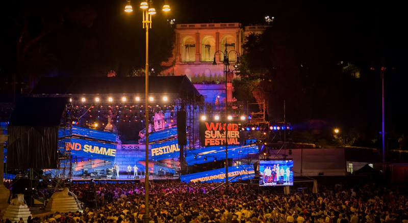 wind summer festival piazza del popolo