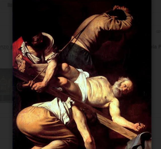 caravaggio martirio san oietro