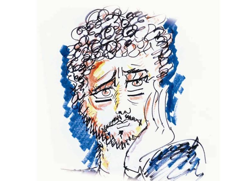 piovani caricatura di fellini