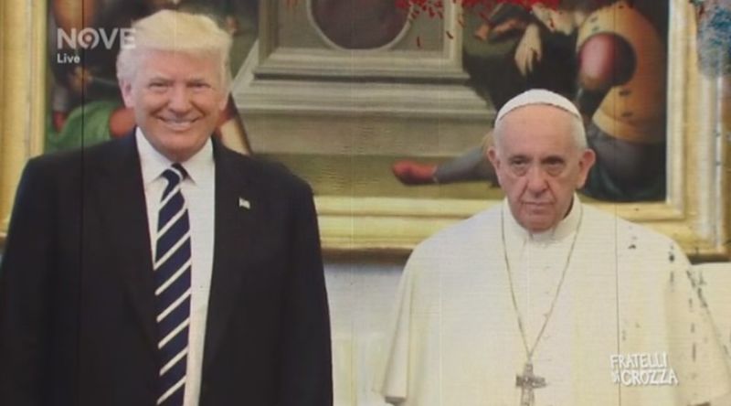 fratelli di crozza papa trump 26 maggio