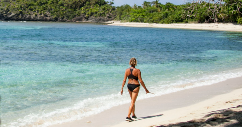 simona ventura a playa soledad