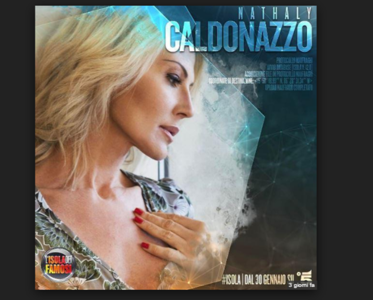 natalie caldonazzo isola 2017