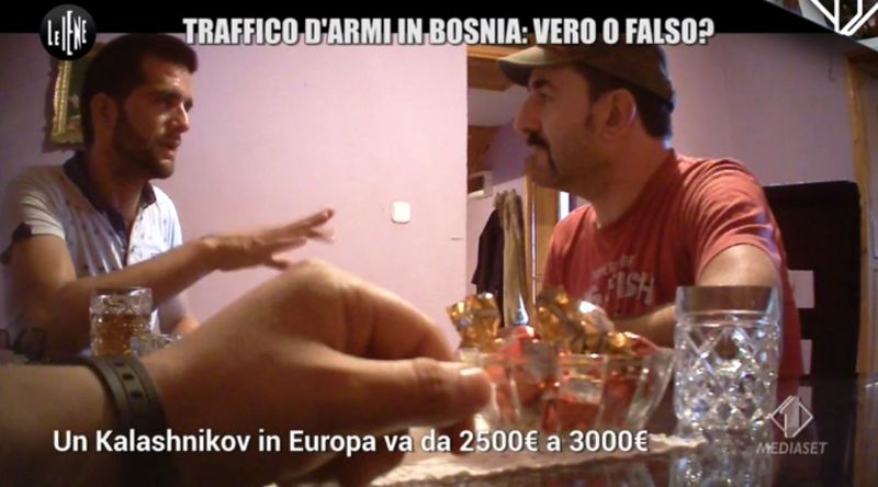 9ott le iene luigi pelazza traffico armi bosnia