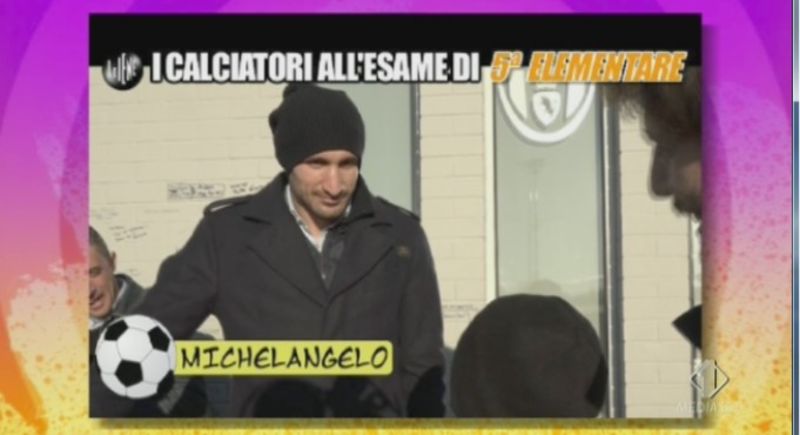 iene show 14 aprile calciatori