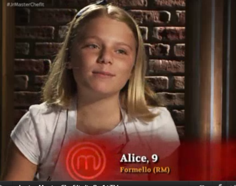 Alice di Junior MasterChef 2