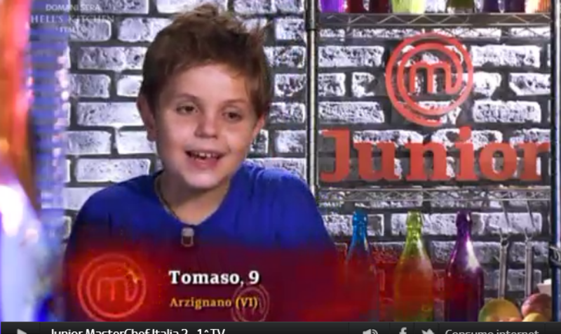 Tomaso a Junior MasterChef 2