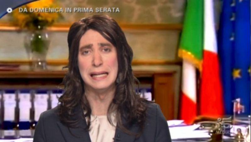 Parodia della Boldrini a Giass