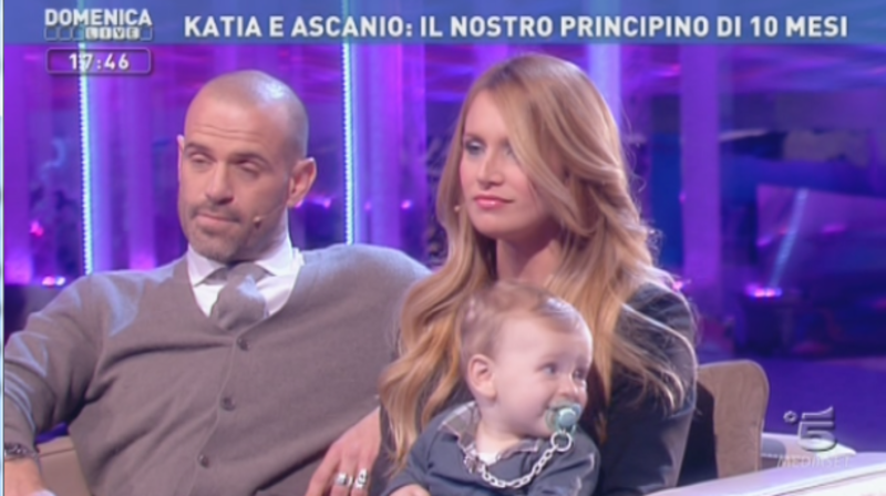 Domenica live, la famiglia Pacelli