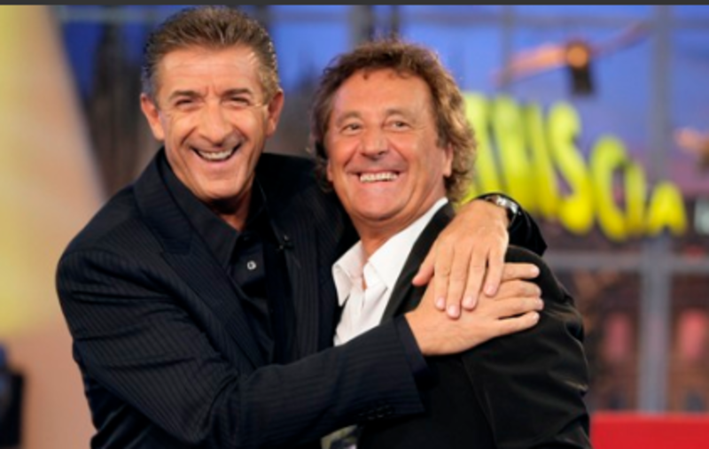 Enzo Iacchetti con Ezio Greggio