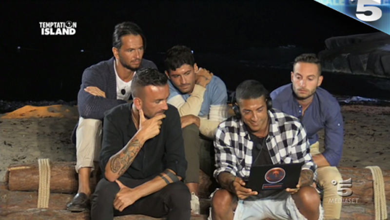 temptation island 10 luglio falò uomini