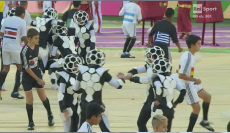 Il momento dedicato al calcio