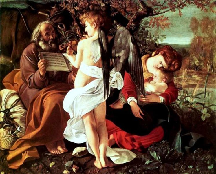 Riposo durante la fuga in Egitto- Caravaggio