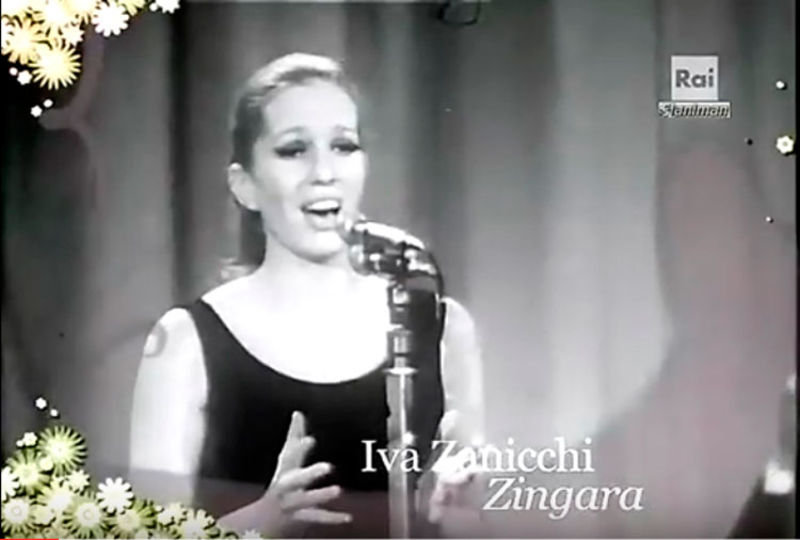 Iva Zanicchi al festival di Sanremo 1969