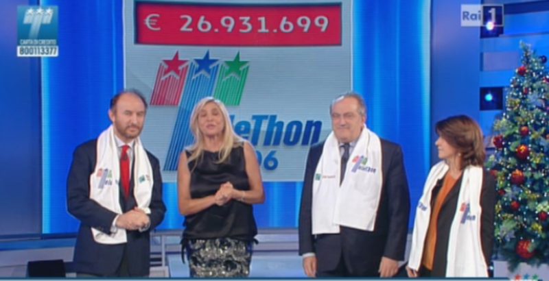 Domenica in dedicata a Telethon