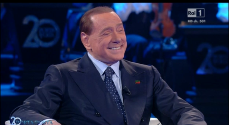 porta a porta 17 febbraio berlusconi