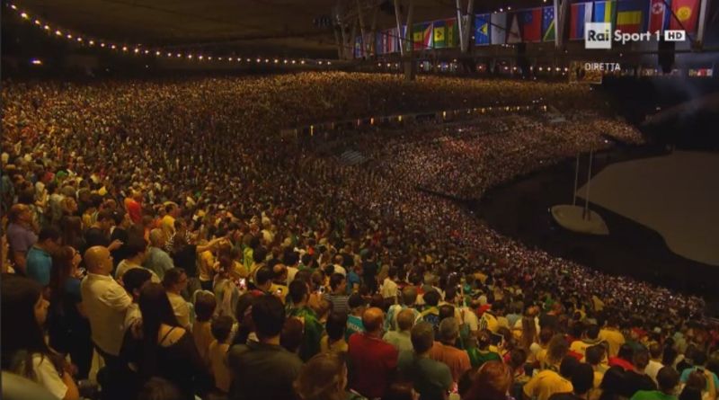 rio 2016 apertura maracanà interno