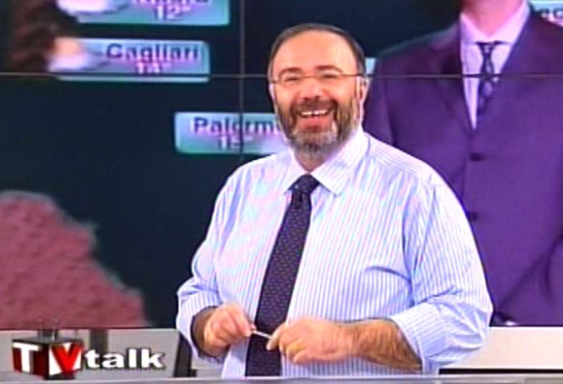 il conduttore di Tv talk