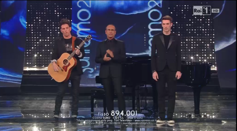 Sanremo 2015: Caccamo vs Nigiotiti