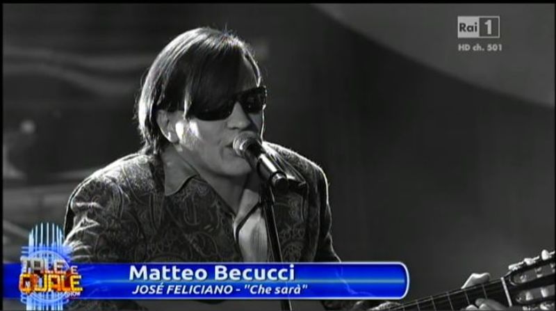 Matteo Becucci a Tale e quale show