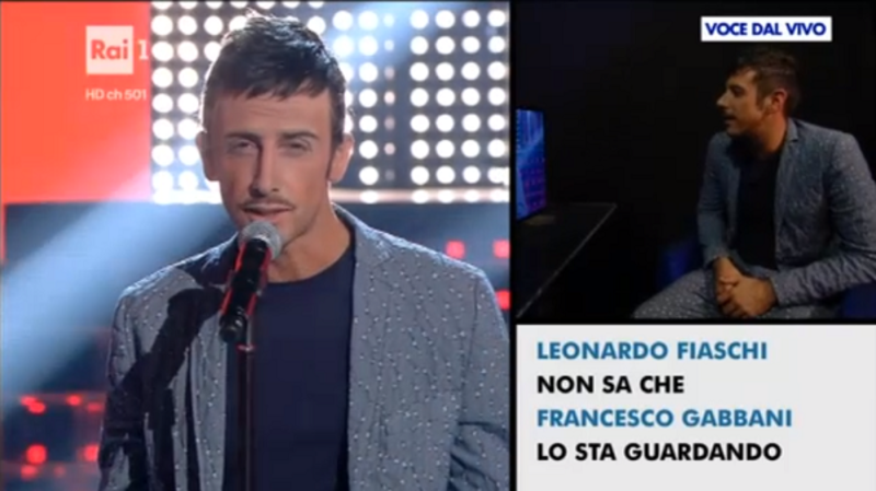 tale e quale show 16 settembre leonardo fiaschi