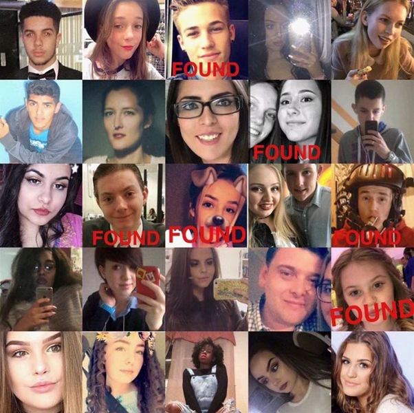 attentato manchester foto ragazzi