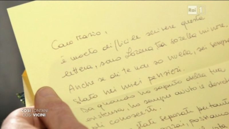 La lettera di Lorena